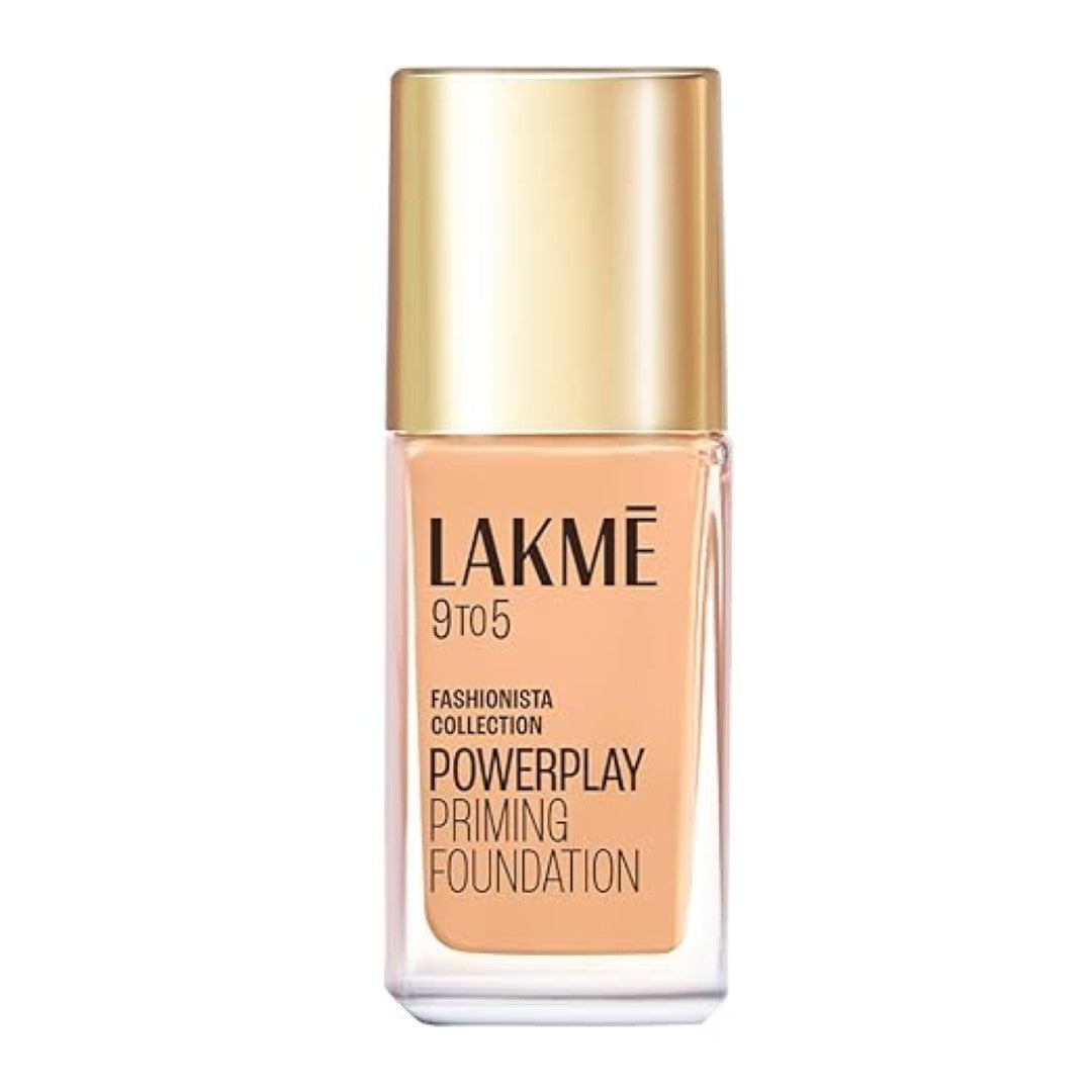 Lakme 9 to 5 Primer + Matte Perfect Cover Foundation - W180 Warm Natural(25ml)