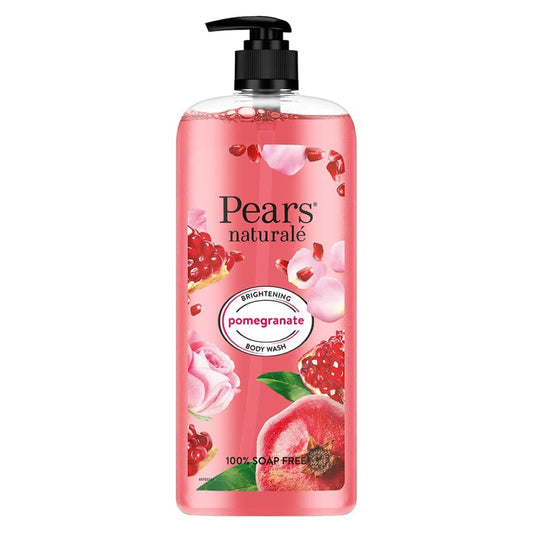 Pears Naturale Brightening Pomegranate Bodywash With Glycerine, Paraben Free, Soap Free, Eco Friendly, Dermatologically Tested, 750 ml