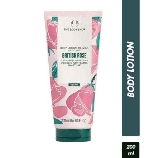 The Body Shop British Rose Body Lotion For Normal To Dry Skin (200ml)