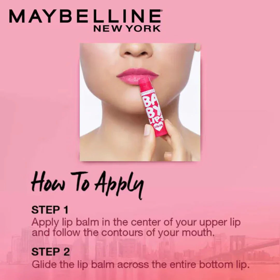 Maybelline New York Baby Lips Color Balm SPF 11 -Cherry Kiss(4gm)