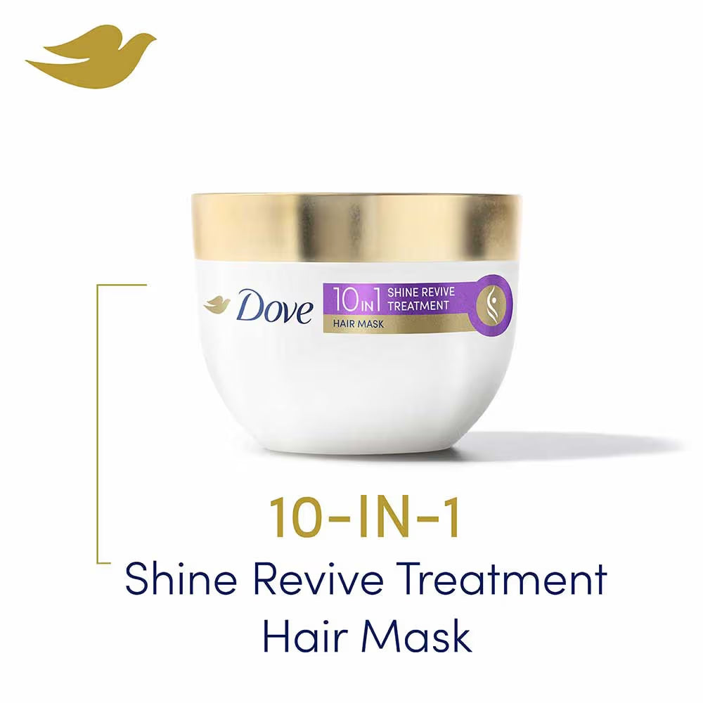 Dove 10 in 1 Shine Revive Treatment Hair Mask (300ml)