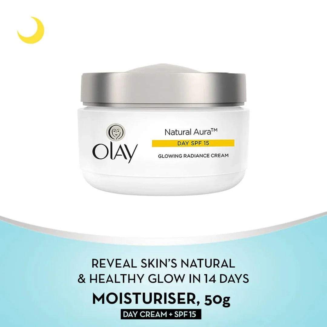 Olay Natural  Aura Night Cream 50g And Olay Natural Aura Day Cream SPF 24, 50g