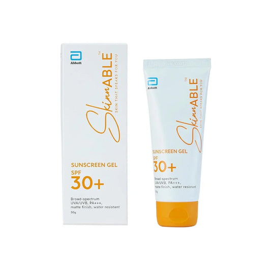 Skinnable Sunscreen Gel SPF 30+, 50 g | Abbott’s Skincare | Non Comedogenic | Paraben Free |For Women & Men