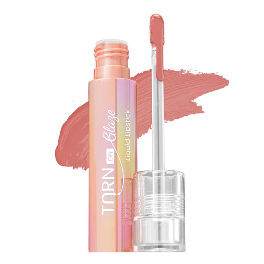 Swiss Beauty Select Turn on Glaze Liquid Lipstick| Vinyl- Like-Shine | Infused with Vitamin E and Argon Oil | Shade- Glimmer Nude, 3ml |