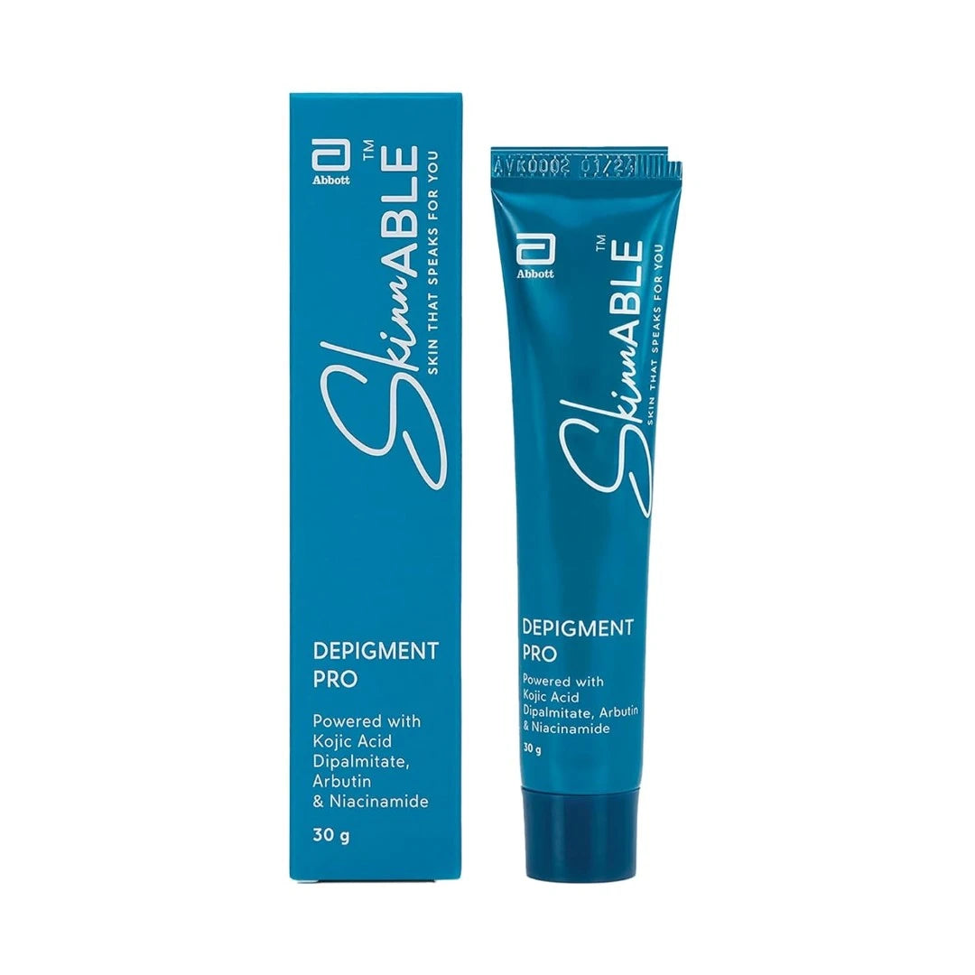 Abbott Skinnable Depigment Pro with Kojic Acid | Reduces pigmentation lightens dark spots | For Women & Men 30G