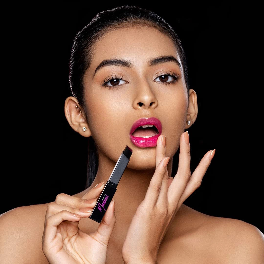 RENEE Madness Ph Lipstick | Black Lipstick With Glossy Pink Payoff| Long Lasting Nourishment, Enriched With Vitamin E & Jojoba Oil| Vegan & Paraben Free | 3gm