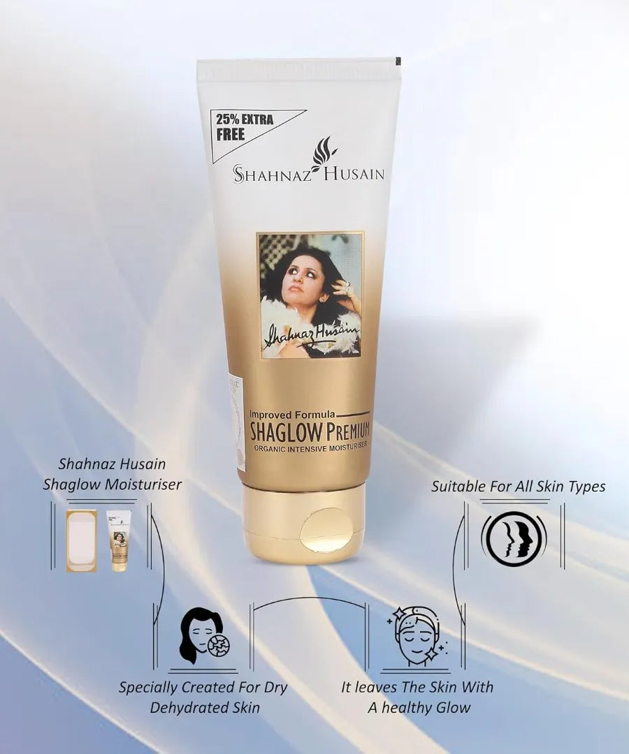 Shahnaz Husain Shaglow Plus Moisturiser For Dry,Dehydrated Skin,40g