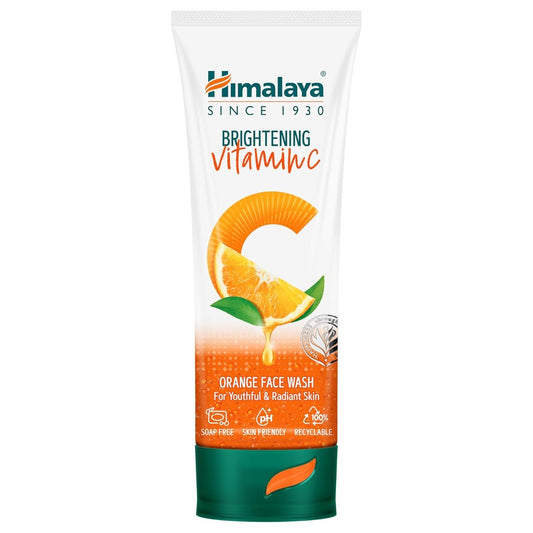 Himalaya Brightening Vitamin C Orange Face Wash | Brightening Face Cleanser | Remove Dull Skin | 100ml