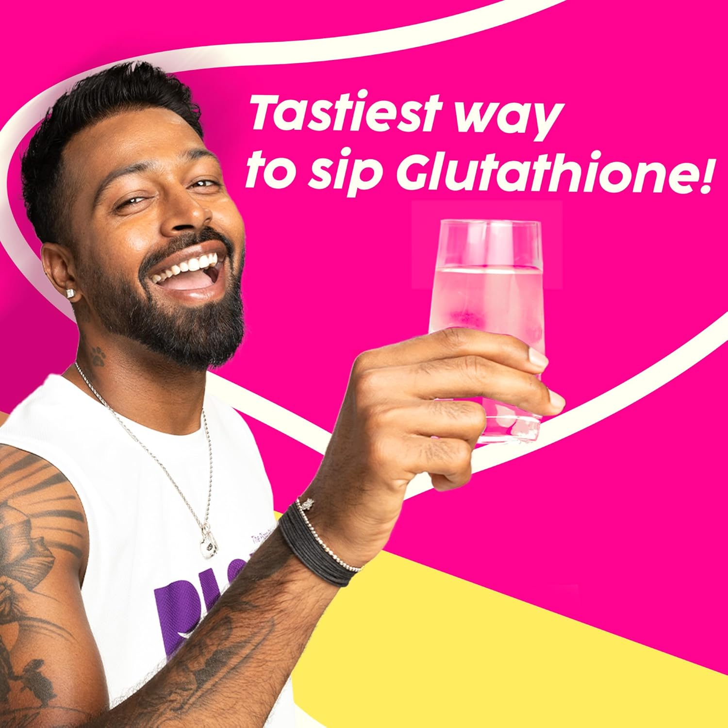 PLIX - THE PLANT FIX Glutathione Effervescent Tablets for Clear, Glowing & Youthful Skin | 500mg Glutathione, Vit E & Hyaluronic Acid | No Maltodextrin, No Sugar | Pack of 2 (30 tabs) | Strawberry