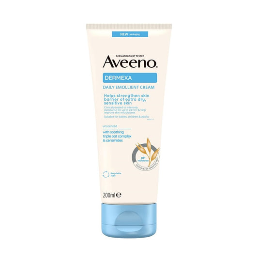 Aveeno Dermexa Emollient Cream 200ml (for very Dry Skin)