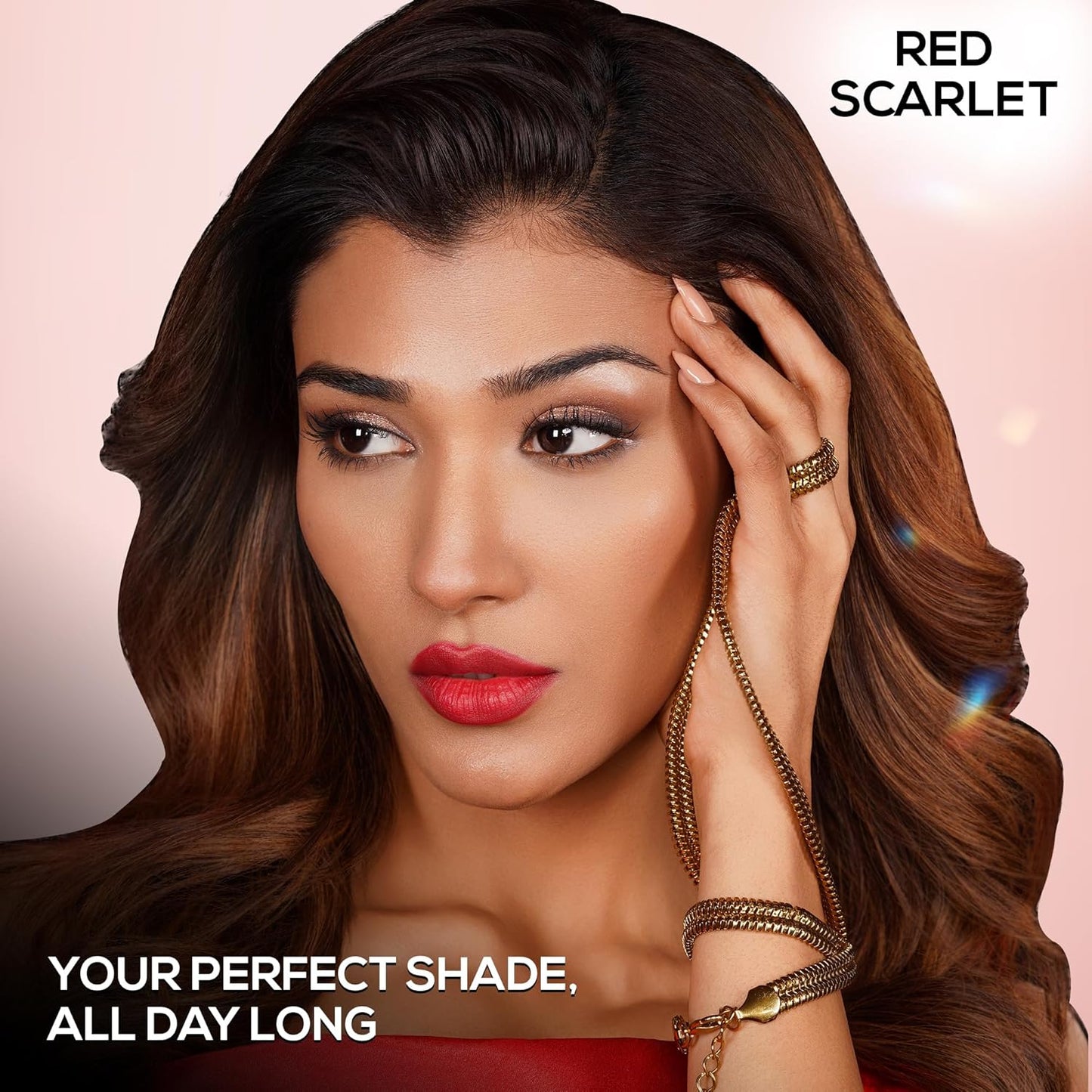 RENEE Everstay Matte Lipstick - Red Scarlet, Long Stay, Hydrating & Non-Drying, Smudge & Transfer Proof, Lightweight, Intense Pigment, Full Coverage, Vitamin E Infused, for All Occasions, 4.2g