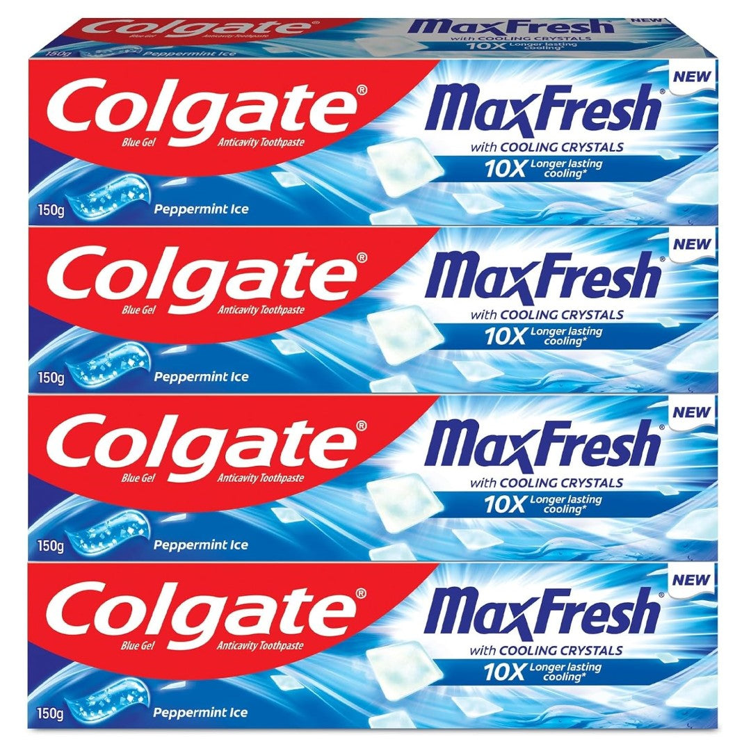 Colgate MaxFresh Toothpaste, Blue Gel Paste with Menthol