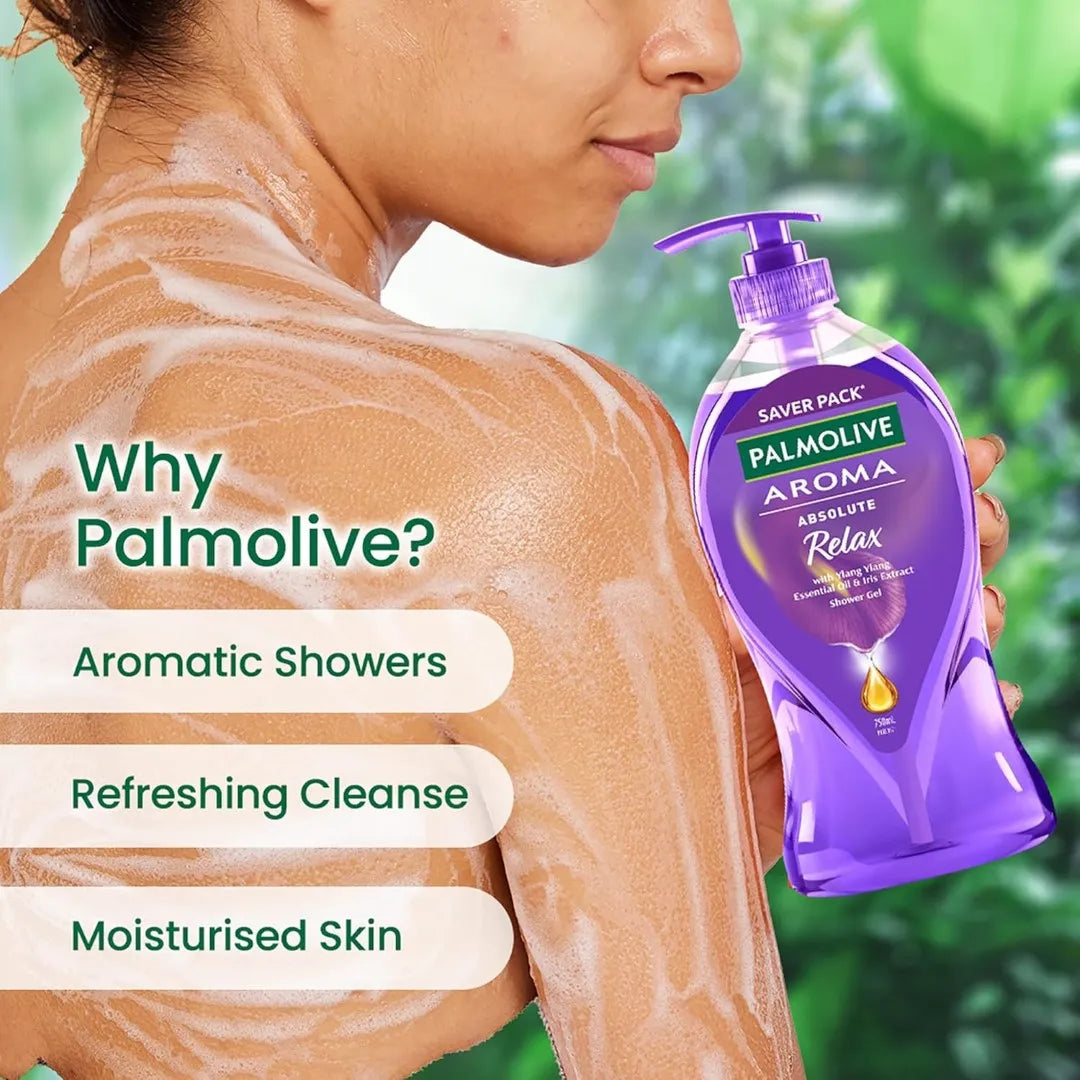 Palmolive Aroma Absolute Relax Body Wash For Women & Men, 750Ml Shower Gel