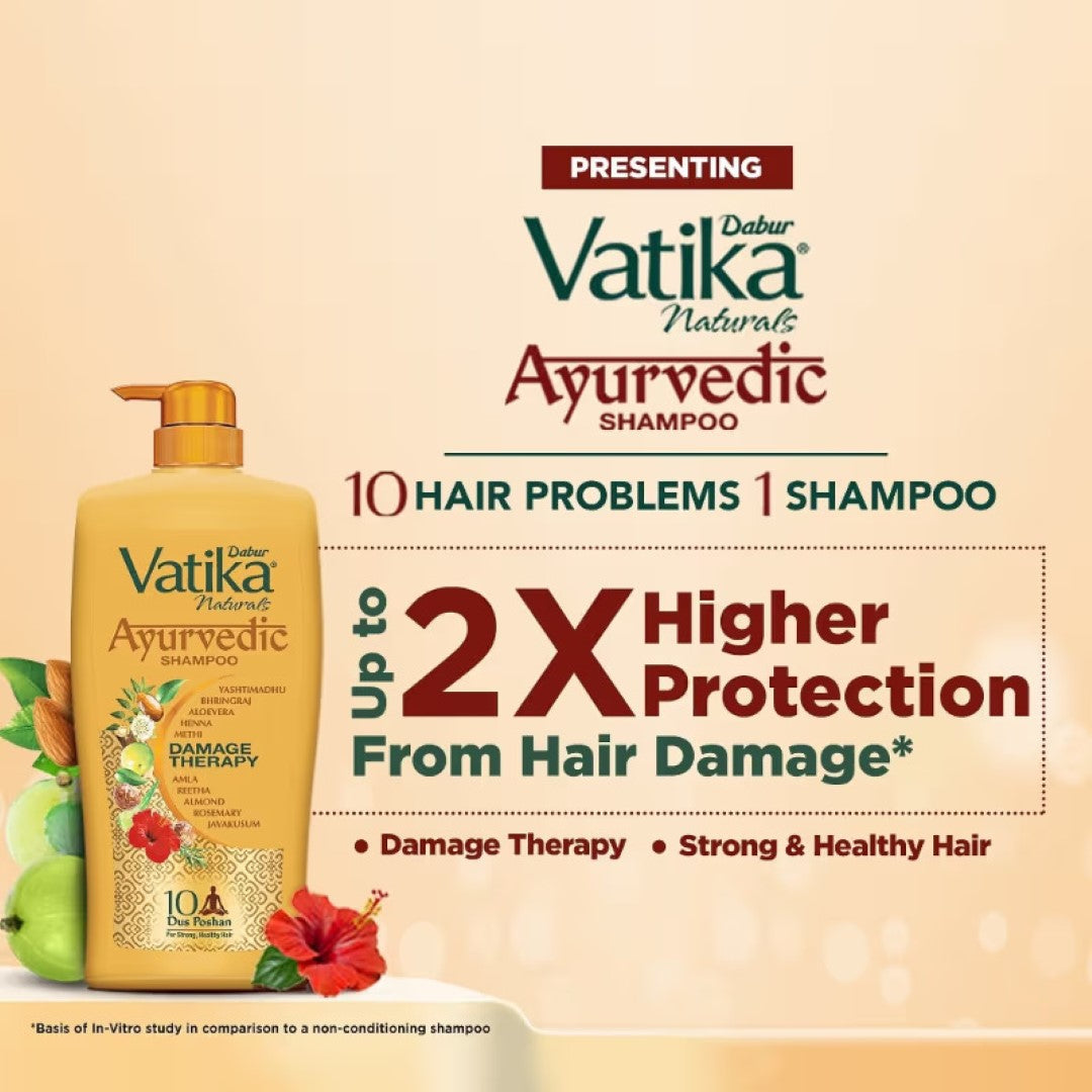 Dabur Vatika Ayurvedic Shampoo(640ml)