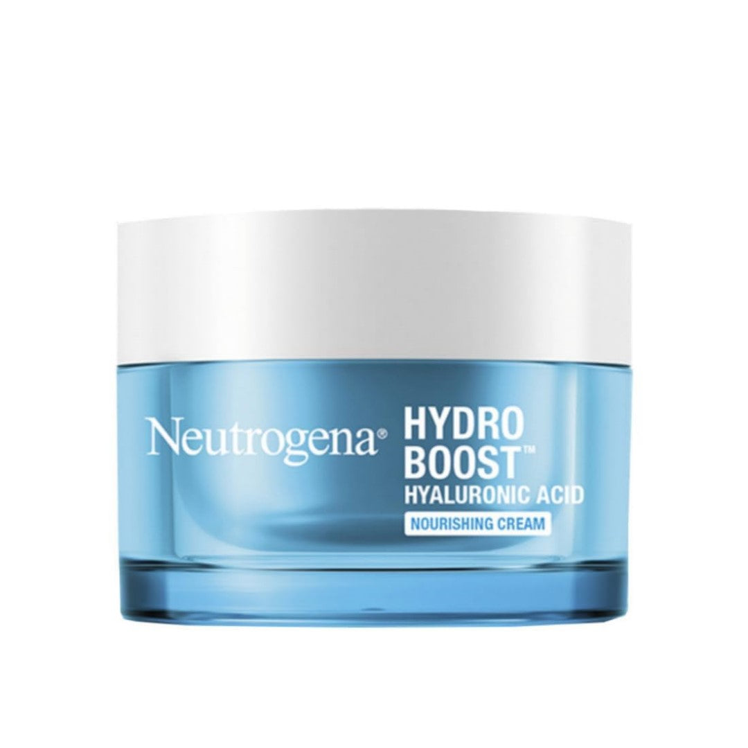 Neutrogena Hydro Boost Hyaluronic Acid Nourishing Cream | Enriched with Ceramides, Amino Acids | 72-Hour Deep Hydration | All Skin Types | For Men & Women 50g