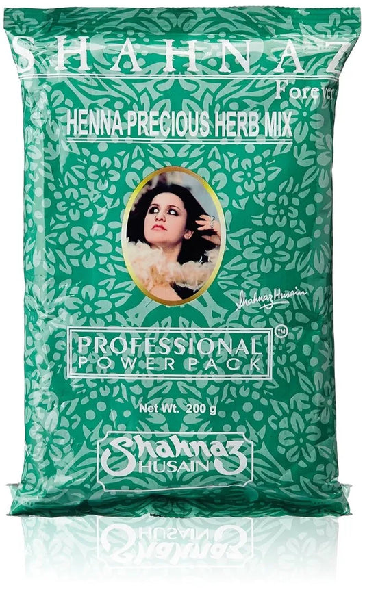 Shahnaz Husain Henna Precious Herb Mix | 200g | Green (Pack of 3)