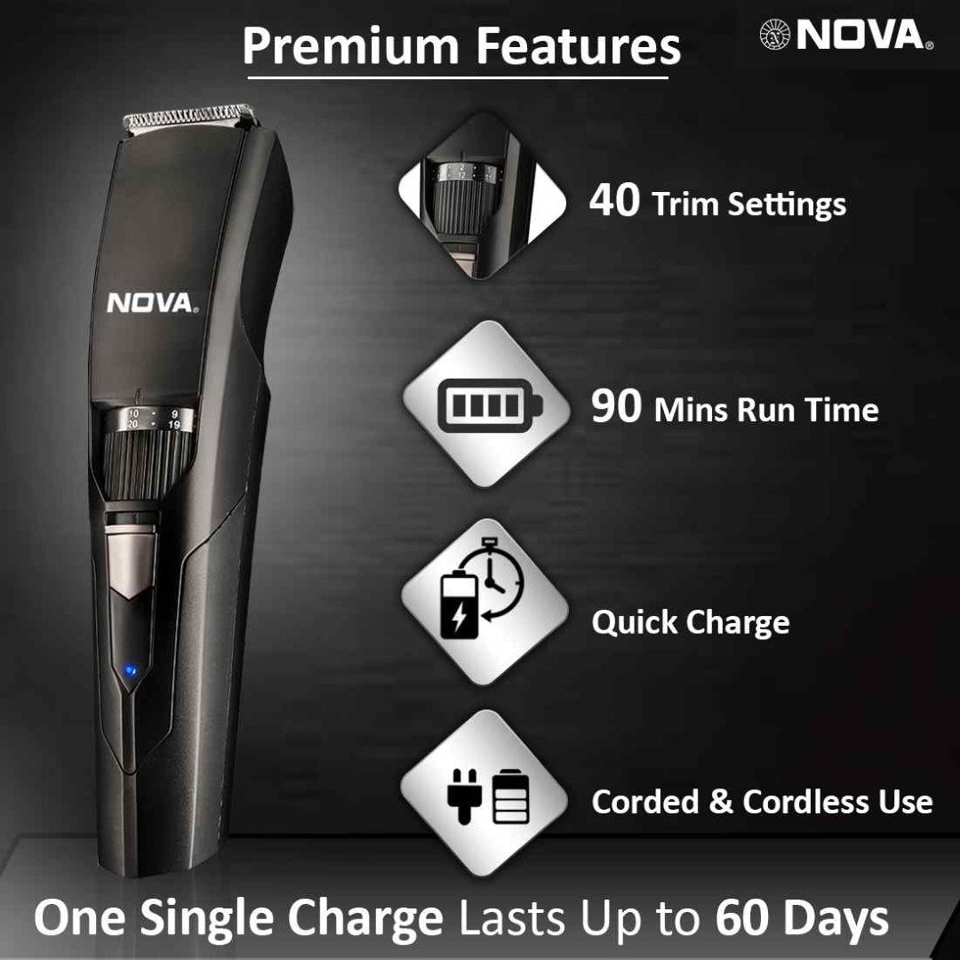 Nova NHT 1052 USB Runtime: 90 min Trimmer for Men