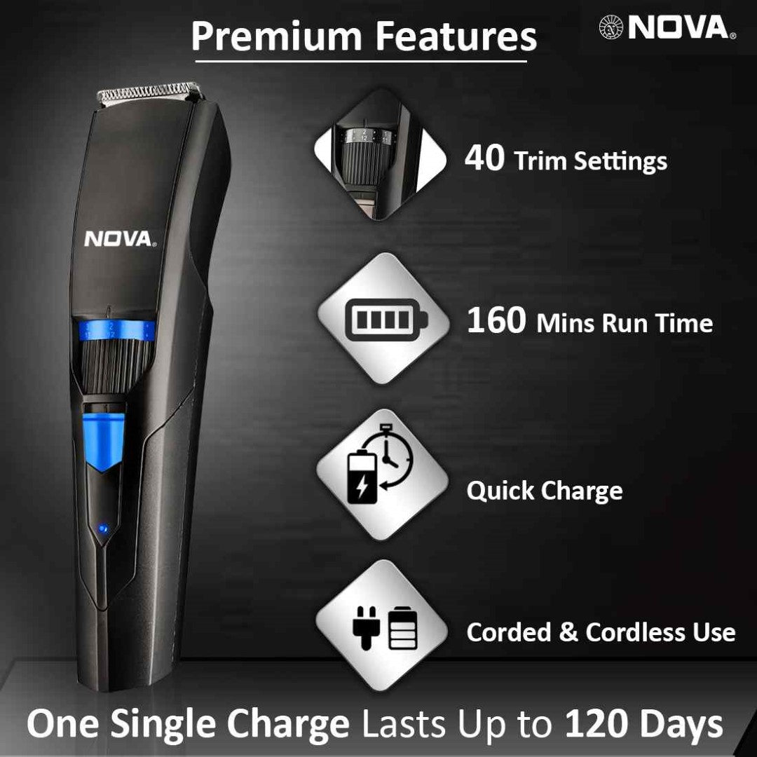 Nova NHT 1053 USB Runtime: 160 min Trimmer for Men