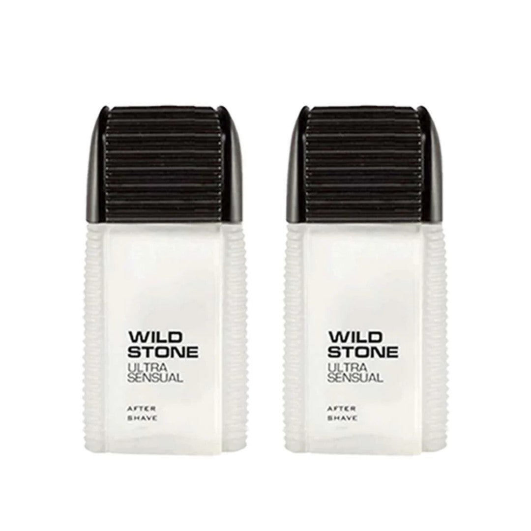 Wild Stone Ultra Sensual After Shave Lotion for Men, Pack of 2 (100ml each)