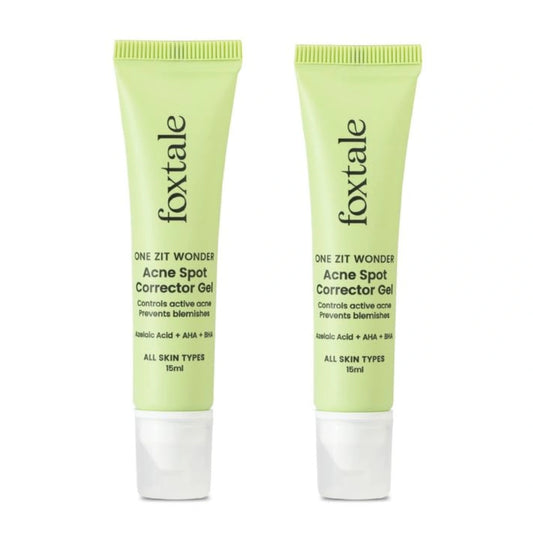 Foxtale 2% Salicylic Acid Acne Spot Corrector Gel with2% Azelaic Acid & 3% Glycolic Acid 15ml (Buy 2 Get 1 Free)