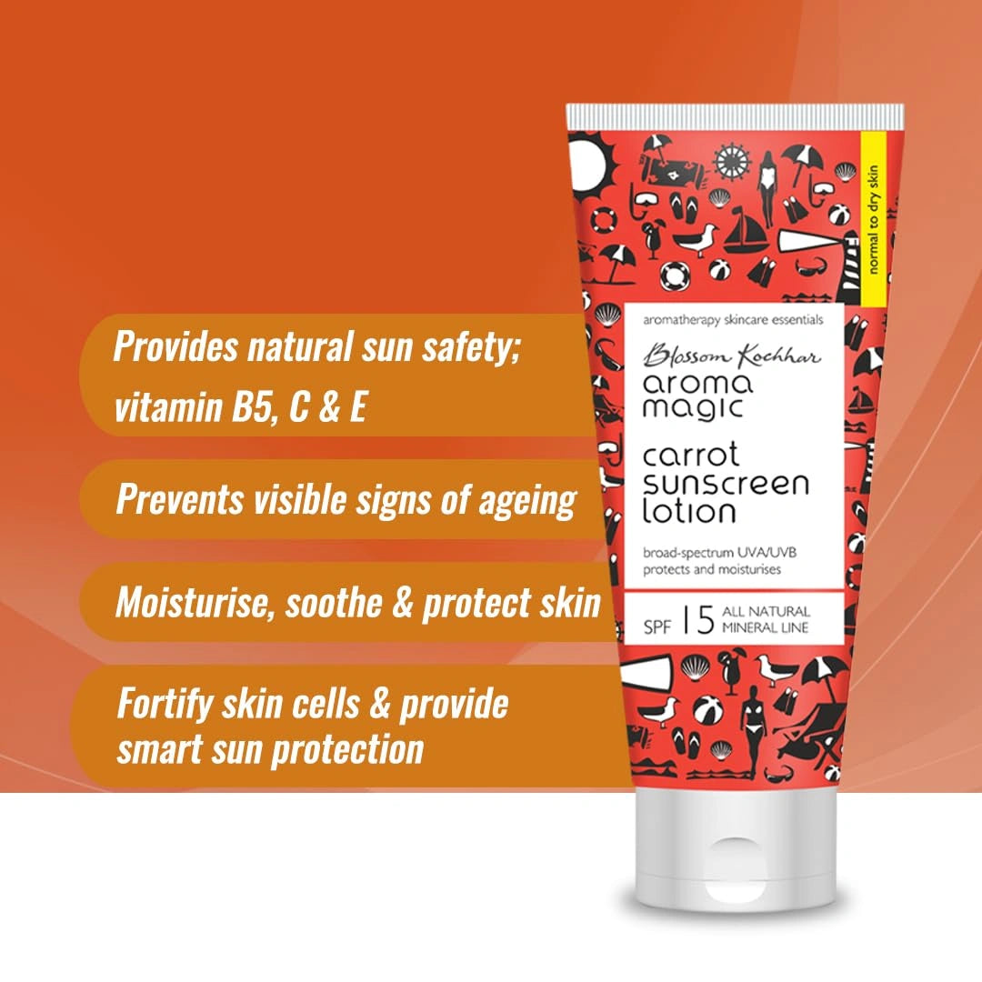 Aroma Magic Carrot Sun Screen Lotion, 100ml