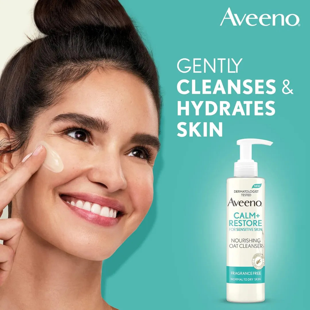 Aveeno Calm + Restore Nourishing Oat Cleanser - 200ml
