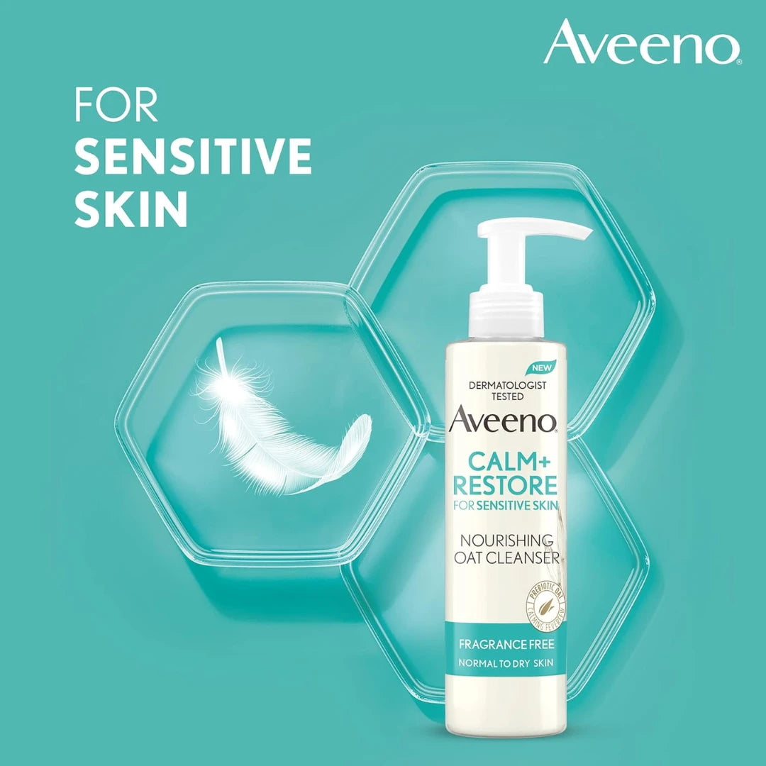 Aveeno Calm + Restore Nourishing Oat Cleanser - 200ml