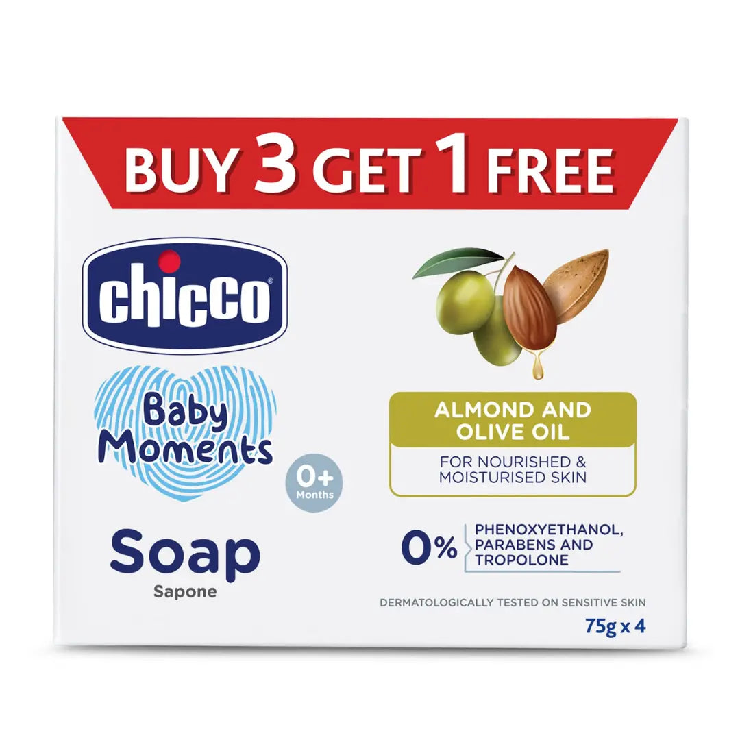 Chicco Baby Moments Soap Buy In Get 1 Free (75*4)