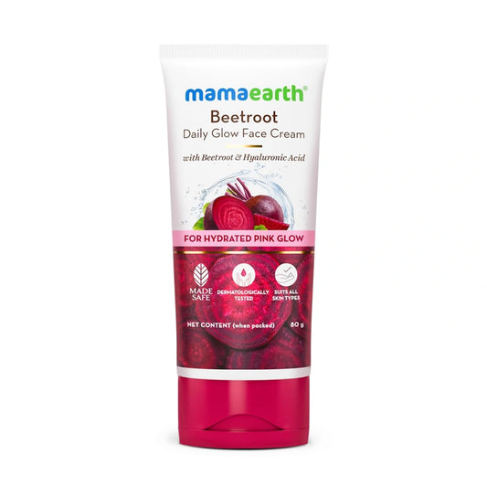 Mamaearth Beetroot Daily Glow Face Cream With Beetroot & Hyaluronic Acid  (80g)