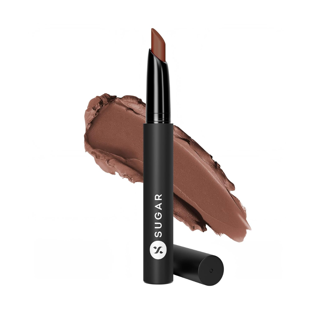 SUGAR Cosmetics Matte Attack Lipstick for Women | Transferproof & Smudgeproof | Lasts upto 12hrs | Enriched With Jojoba Oil | 2gm