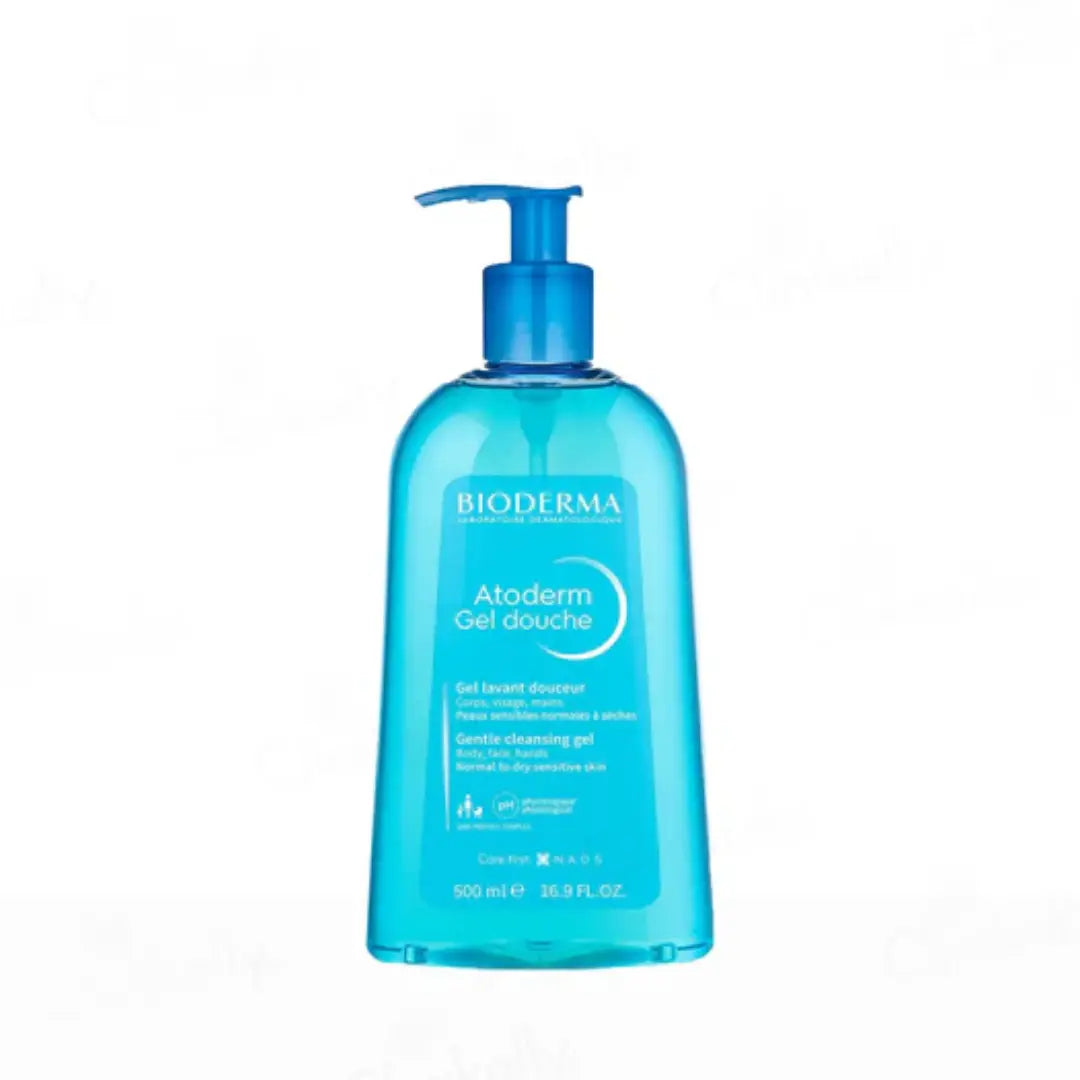 Bioderma Atoderm Gel Douche Gentle Cleansing Gel For Normal To Dry & Sensitive Skin( 500ML)