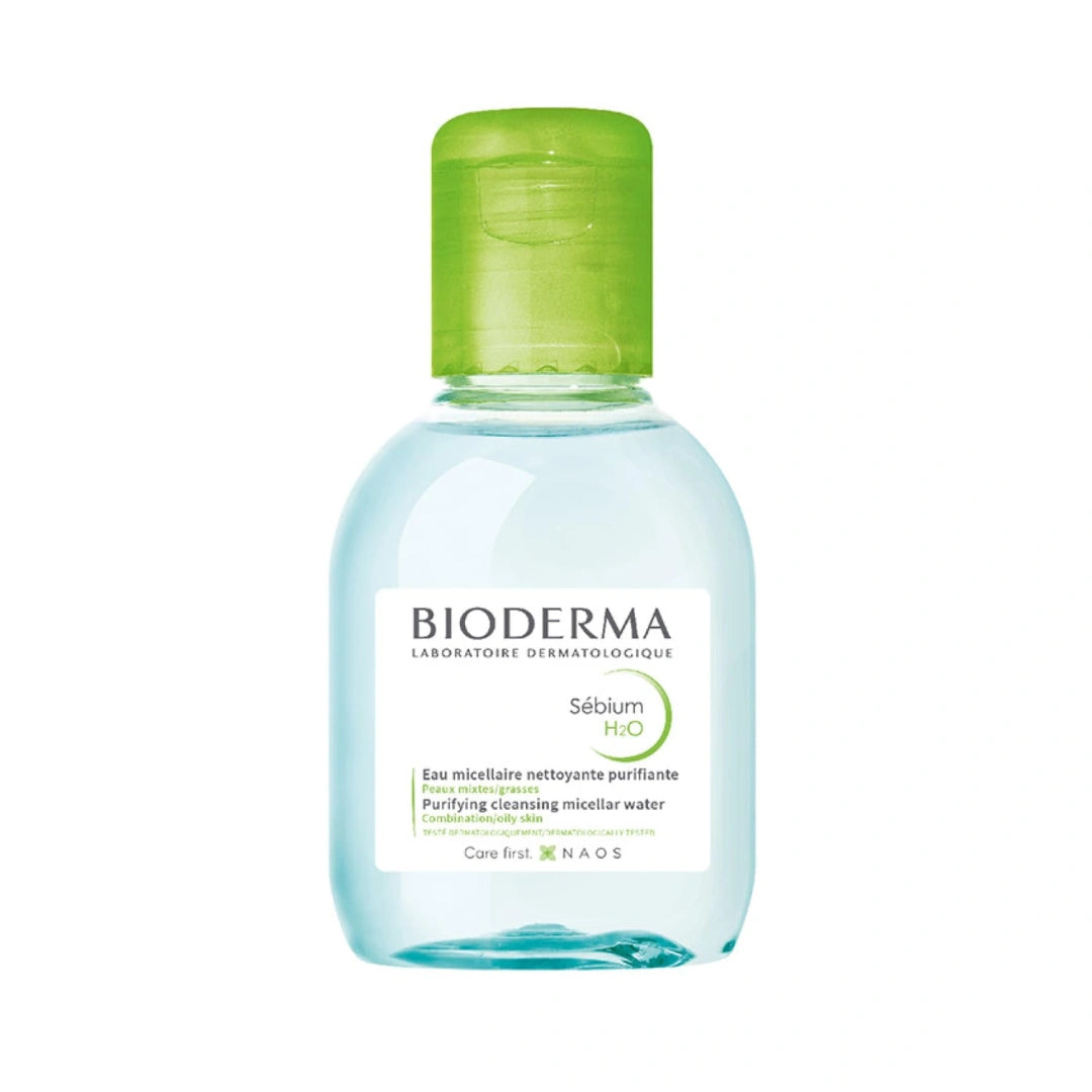 Bioderma Sébium H2O Purifying Micellar Cleansing Water and Makeup Removing Solution for Combination to Oily Skin 100 ml