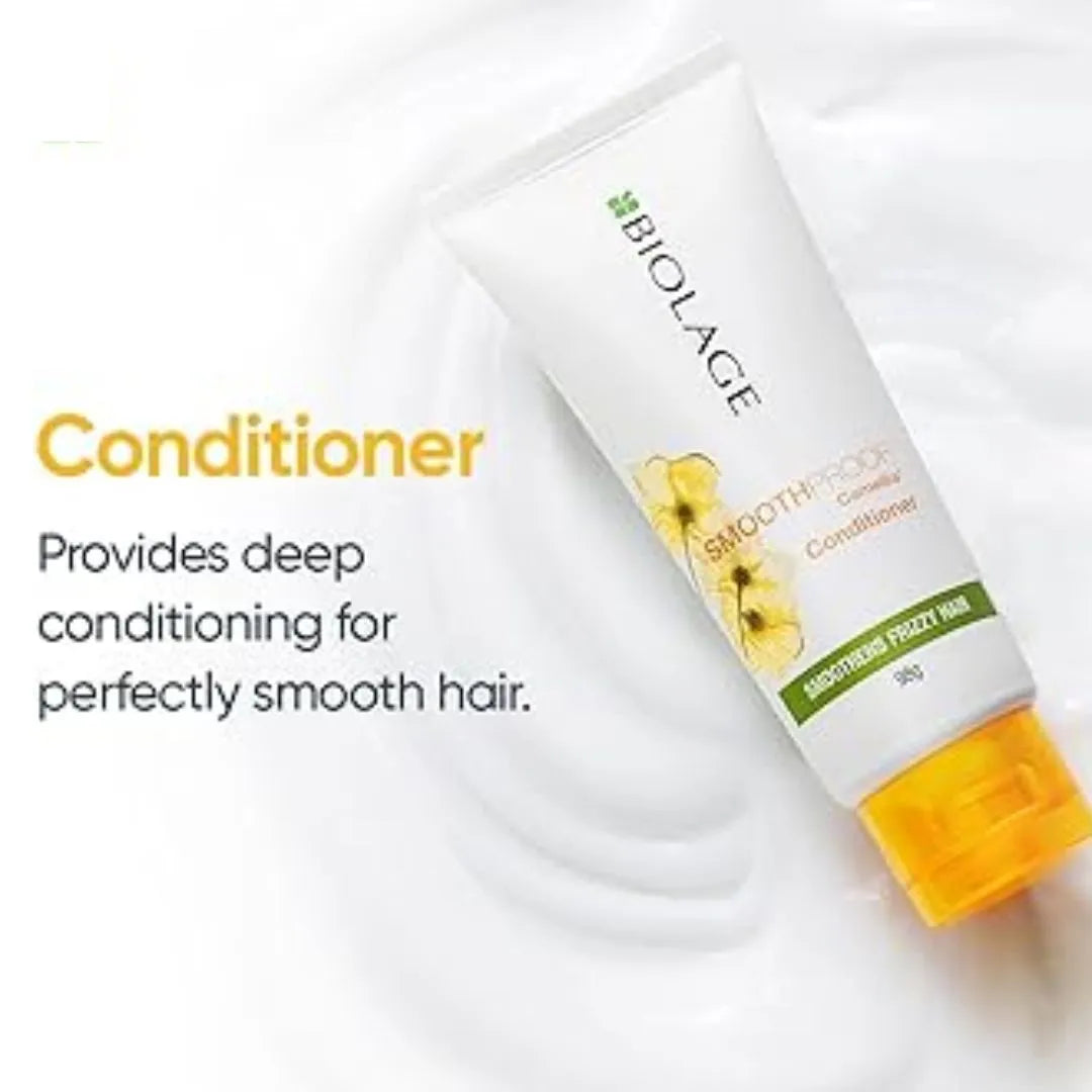 Biolage Smoothproof 2-Step Professional Regime, 72 Hrs Frizz Control, Shampoo(200ml) + Conditioner(98g)