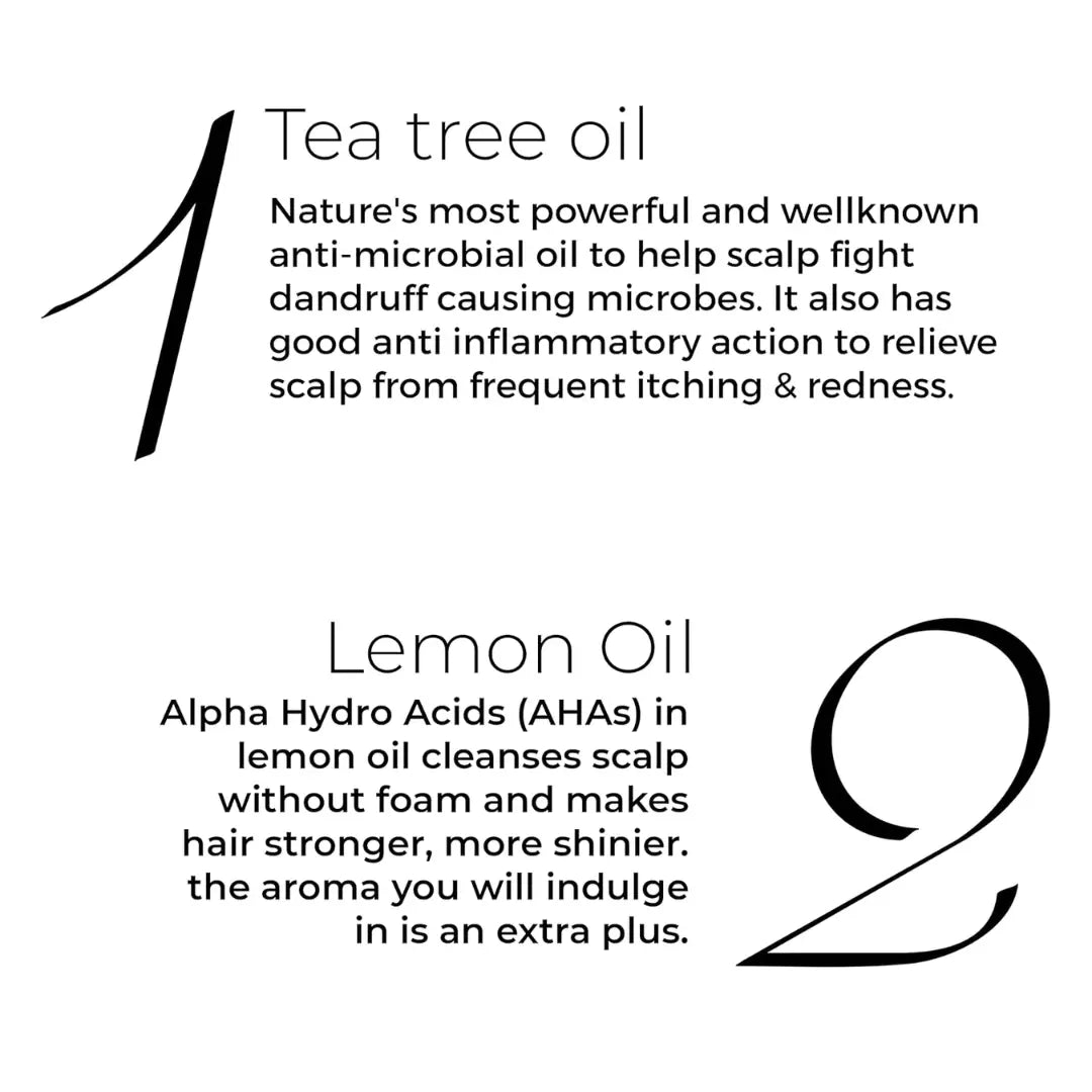 Brillare Tea Tree Hair Oil, with the Goodness of Lemon & Sunflower Oil, Dry, Itchy Scalp, 100% Natural Hair Oil, 100ml