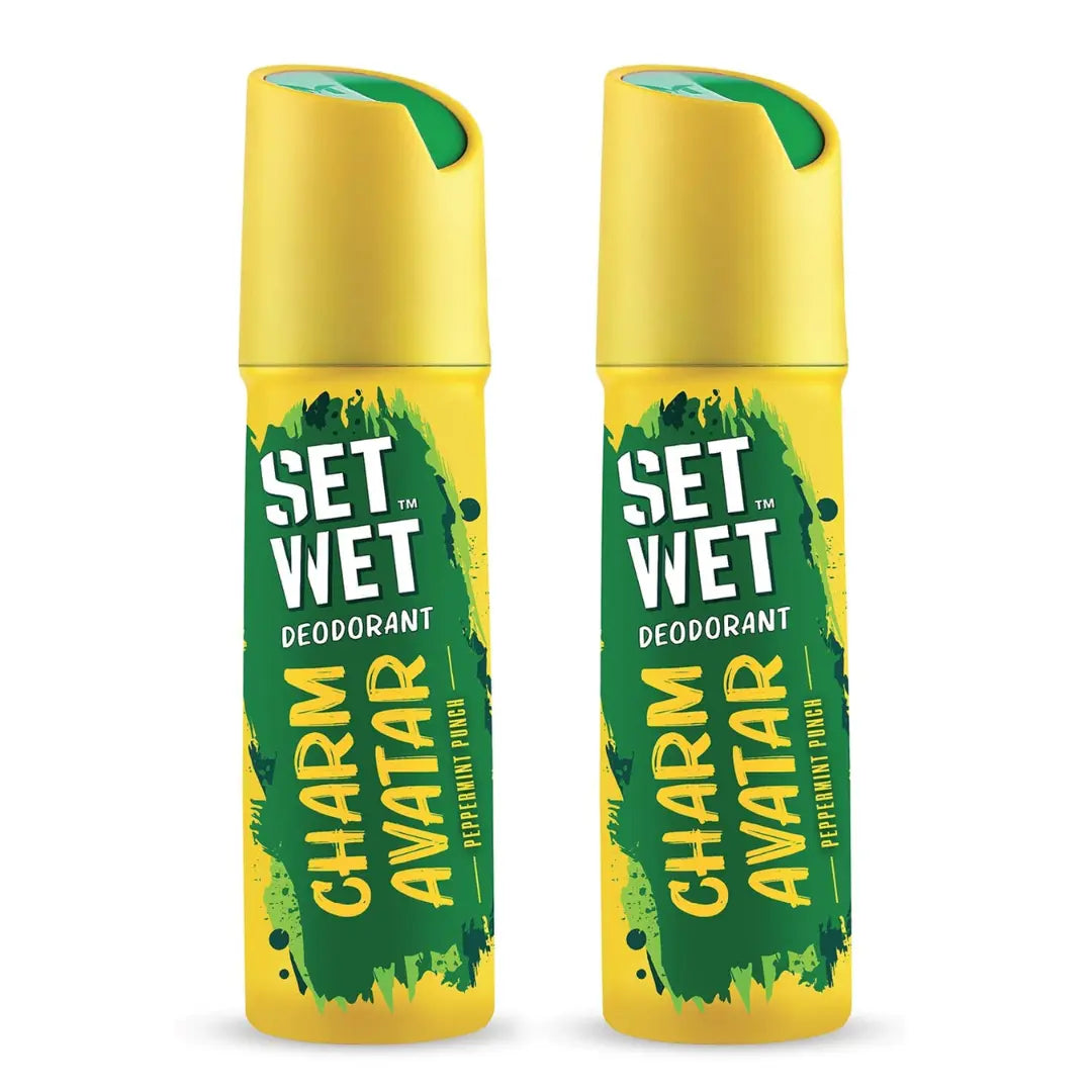 Set Wet Charm Avatar Deodorant For Men- 150ml (Pack of 2)