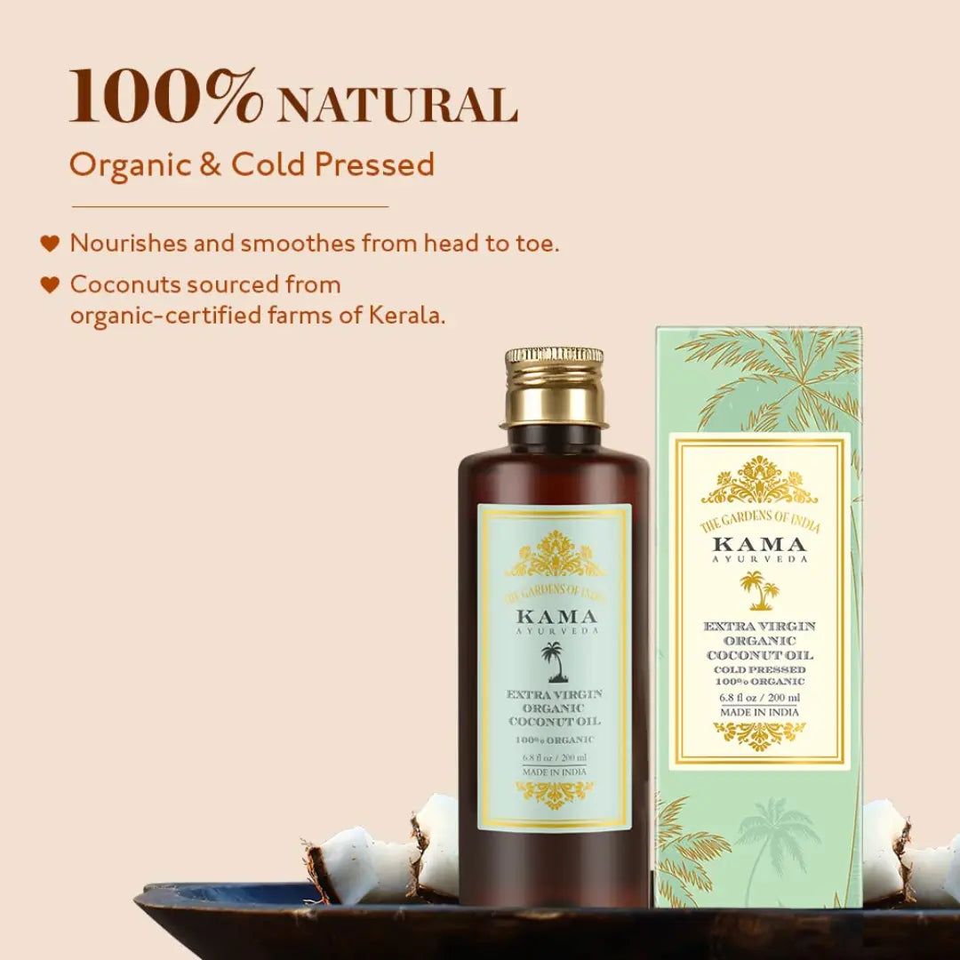 Kama Ayurveda Extra Virgin Organic Coconut Oil (200ml)