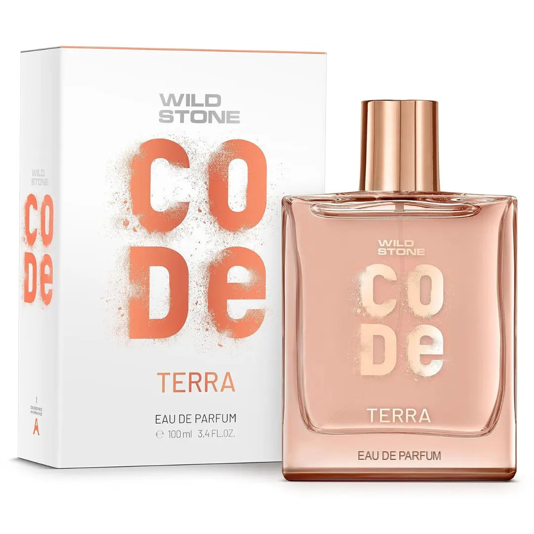 Wild Stone CODE Terra Eau De Parfum for Men, 100ml|Luxury Long Lasting Fragrance for Classy, Mature and Sleek Personality|Premium Perfume for Men