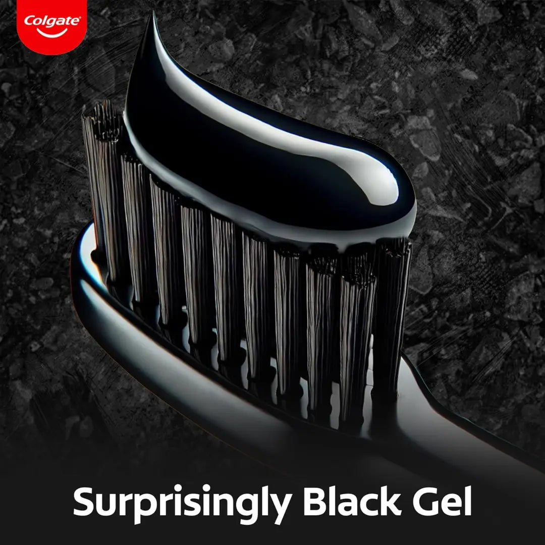 Colgate Charcoal Clean Black Gel Toothpaste, Combo Pack of 480g (120g x4)