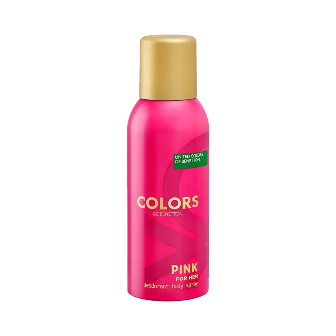 Colors De Benetton Pink By Benetton Deodorant Spray 5 Oz, Women