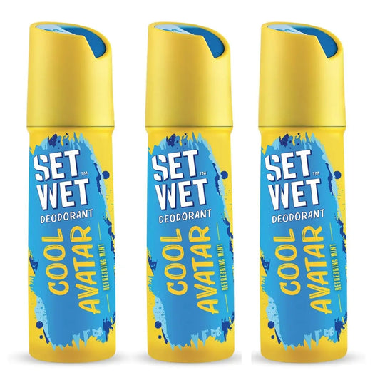 Set Wet Cool Avatar Deodorant For Men -150ml (Pack of 3)