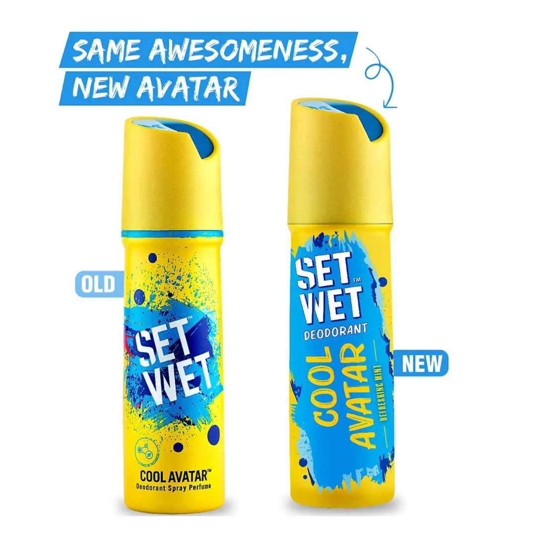 Set Wet Cool Avatar Deodorant For Men - 150ml