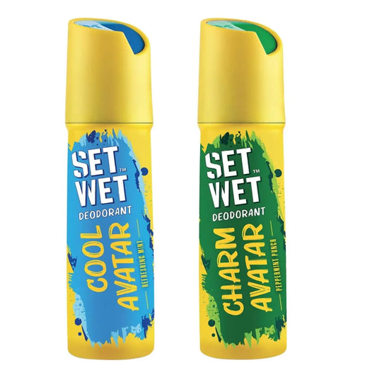 Set Wet Charm Avatar and Cool Avatar Deodorant For Men - 150ml (Pack of 2)