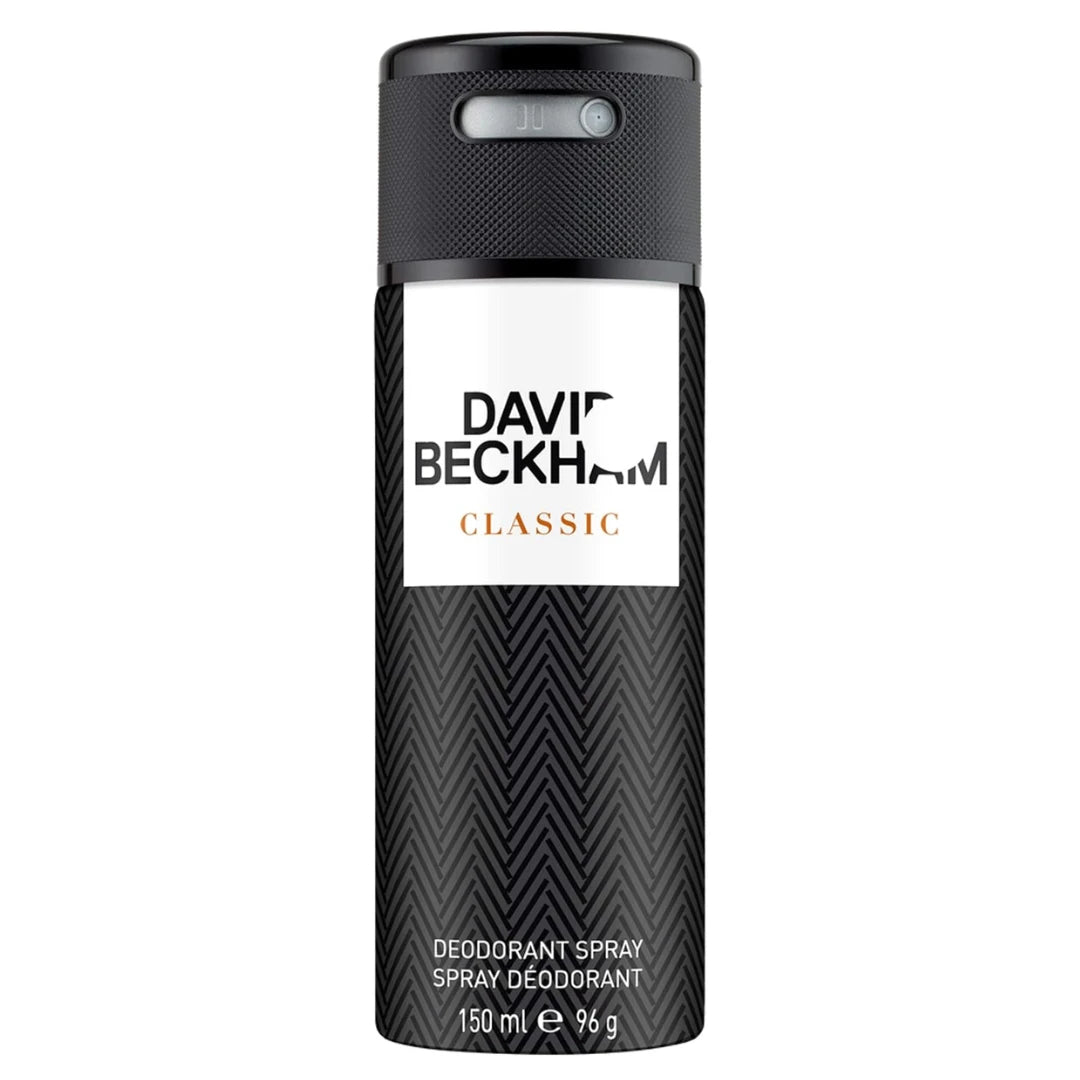 David Beckham Classic Deodorant Spray (New) 150ml, (Model: Skin Care Products, Clear, Male)