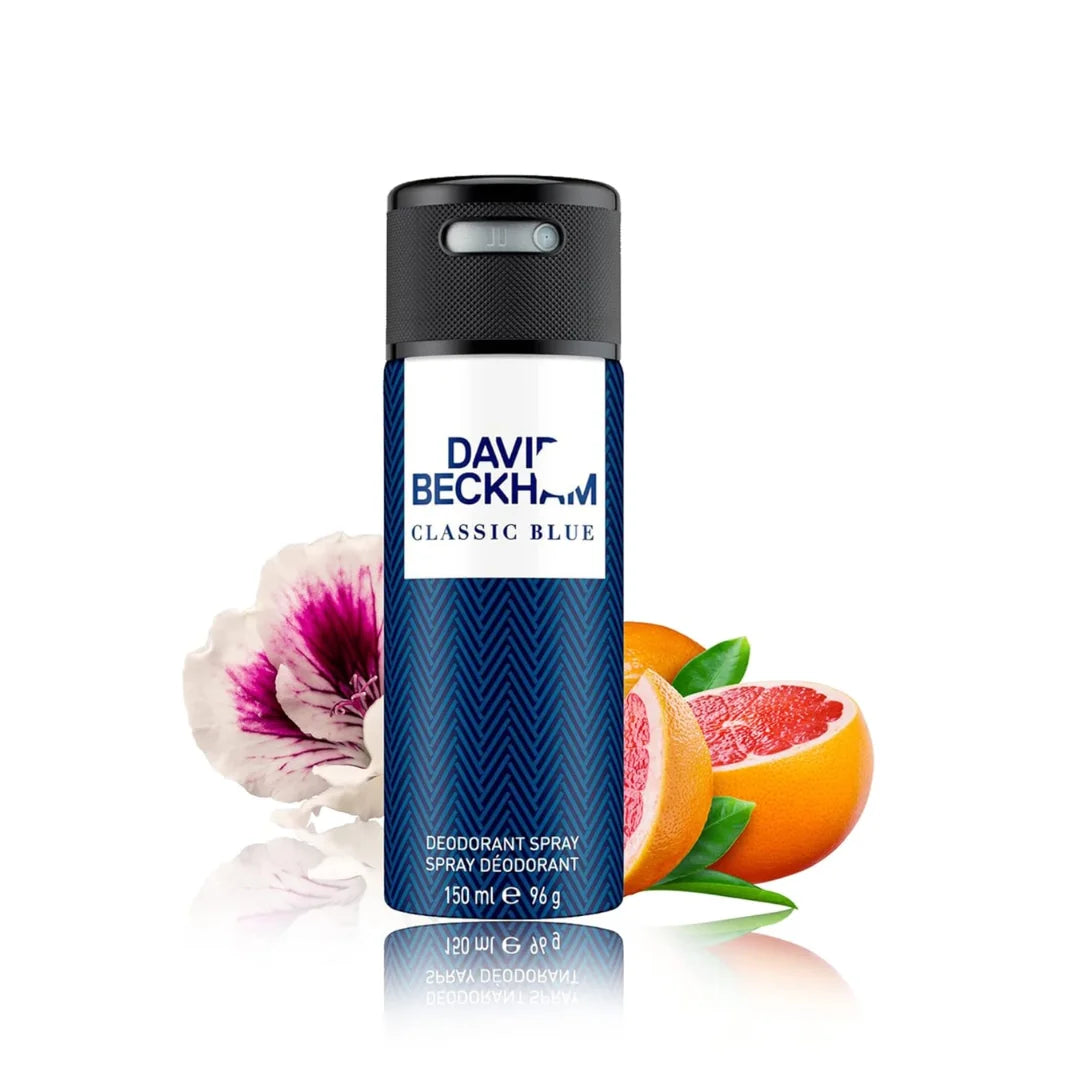 David Beckham Classic Blue Deodorant Spray for Men - 150ml