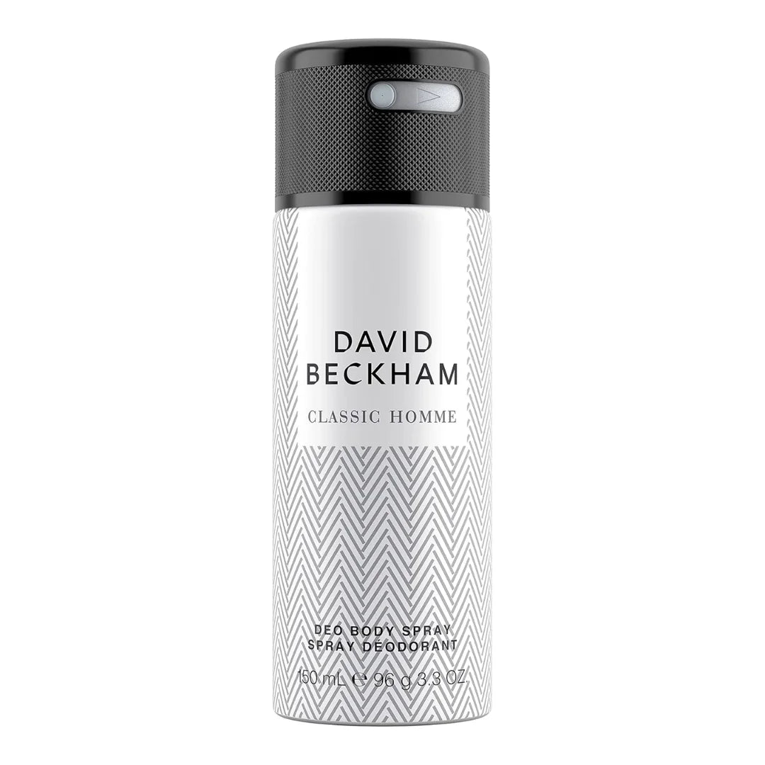 David Beckham Classic Homme Deodorant Body Spray for Him 150ml