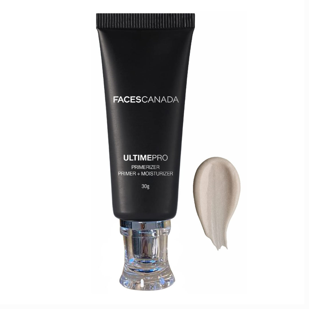 FACES CANADA Ultime Pro Primerizer Primer + Moisturizer, 30 g | Skin Perfecting & Hydrating Face Primer | Flawless Look | Minimizes Pores & Fine Lines | Shea Butter, Vitamin E, Antioxidants Enriched