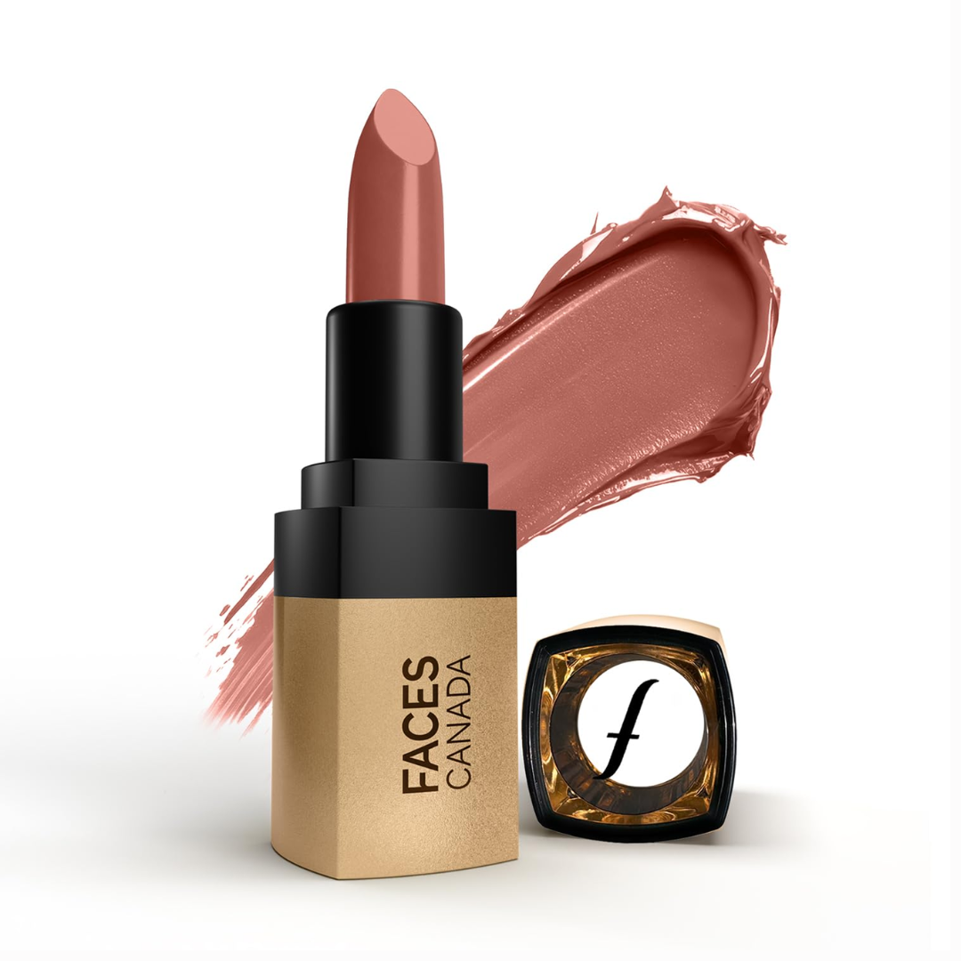 FACES CANADA Comfy Matte Velvet Touch Lipstick - Peach Cobbler 07, 4.2g | Velvety Matte Finish | 8HR Longstay | Intense Colour | Hydrating Lips | Smooth Application