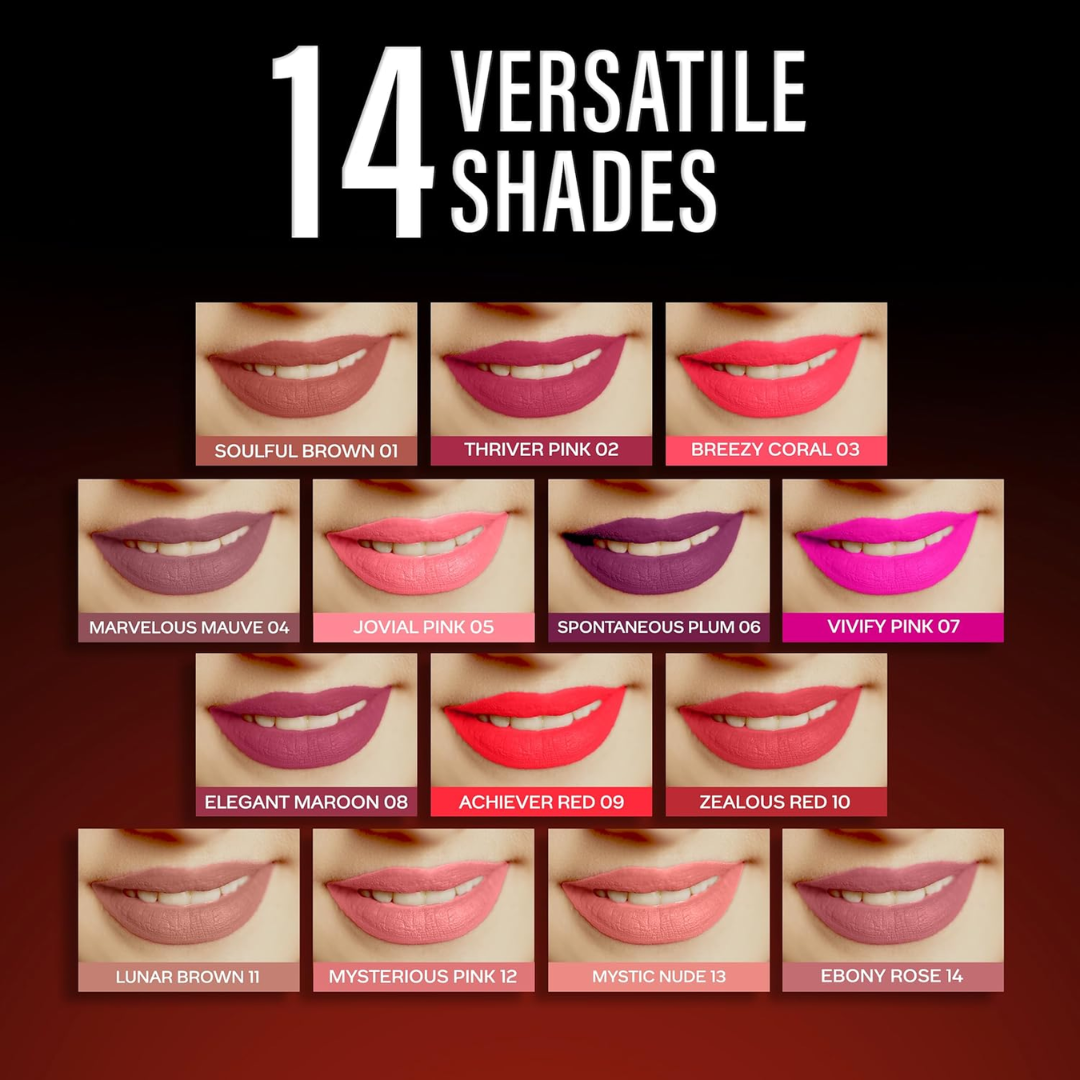 FACESCANADA Comfy Silk Liquid Lipstick3Ml | Satin Matte Hd Finish | Luxe Comfort | Longlasting | No Dryness | Smooth Texture | Mulberry Oil & Shea Butter For Plump Hydrated Lips