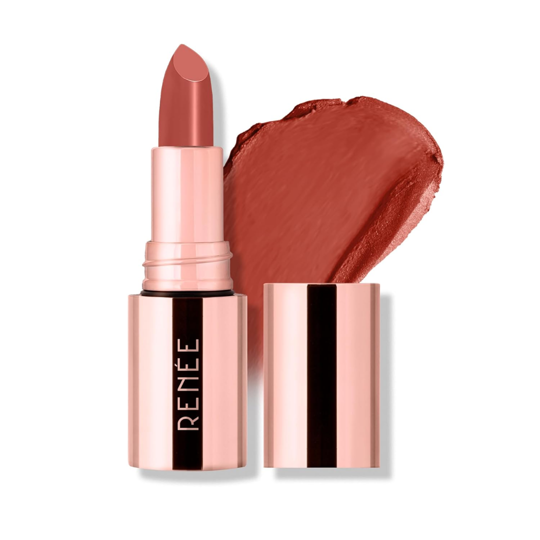 RENEE Everstay Matte Lipstick - Red Scarlet, Long Stay, Hydrating & Non-Drying, Smudge & Transfer Proof, Lightweight, Intense Pigment, Full Coverage, Vitamin E Infused, for All Occasions, 4.2g