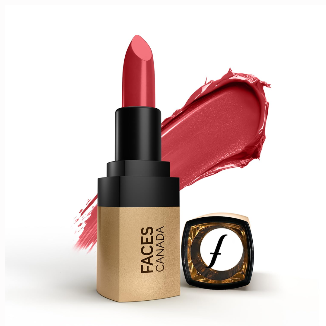 FACES CANADA Comfy Matte Velvet Touch Lipstick - Peach Cobbler 07, 4.2g | Velvety Matte Finish | 8HR Longstay | Intense Colour | Hydrating Lips | Smooth Application